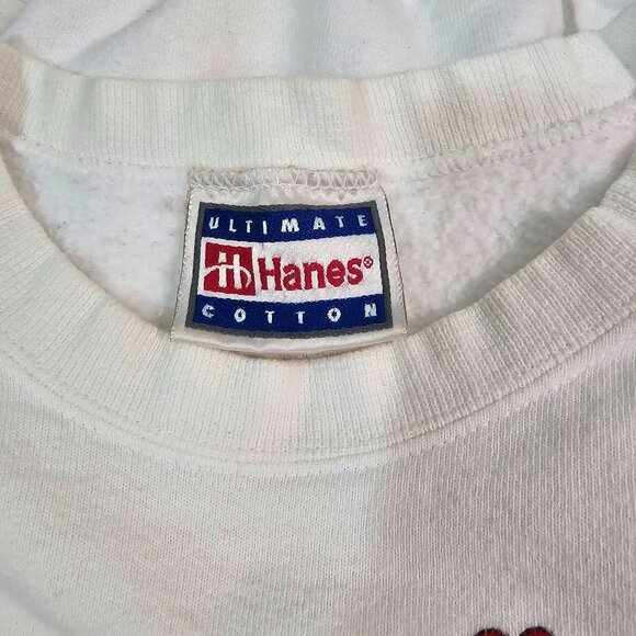 VTG 90s Hanes Sz M Mary Engelbreit Put Your Heart In It Sweatshirt Valentine Luv - Picture 8 of 13